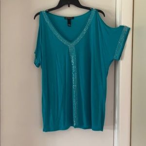 Sparkly green blouse